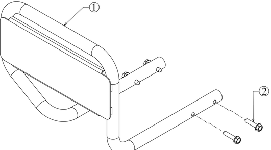 Front Bumper Diagram and Parts List for RT45 (21AA40M8710)(2019) Cub Cadet Tiller